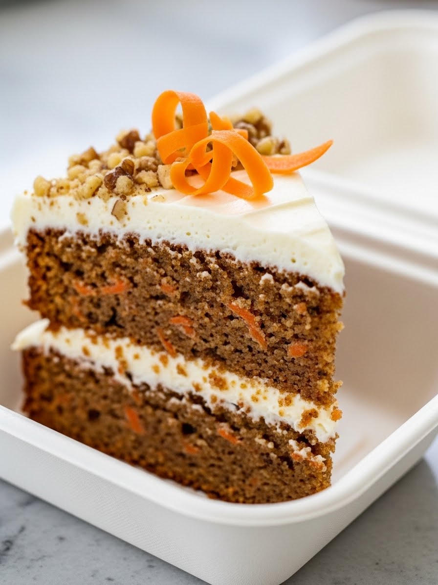 Carrot cake slice