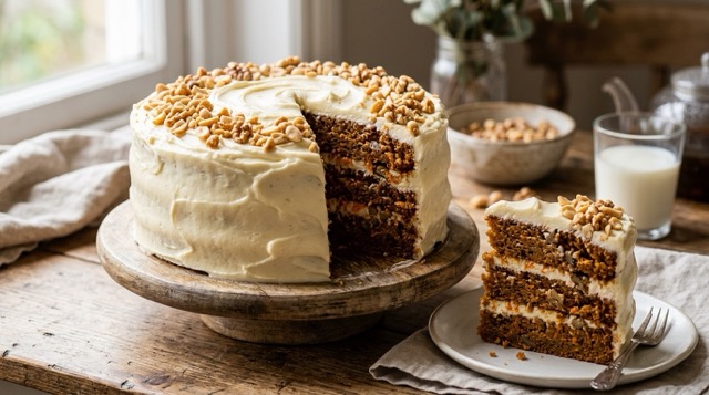 Three Layer, 8 Inch Carrot Cake